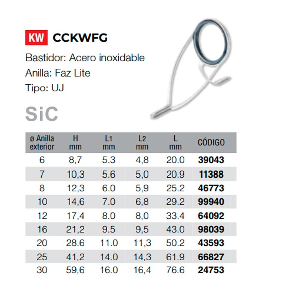 Anilla Fuji Modelo CCKWFG 30