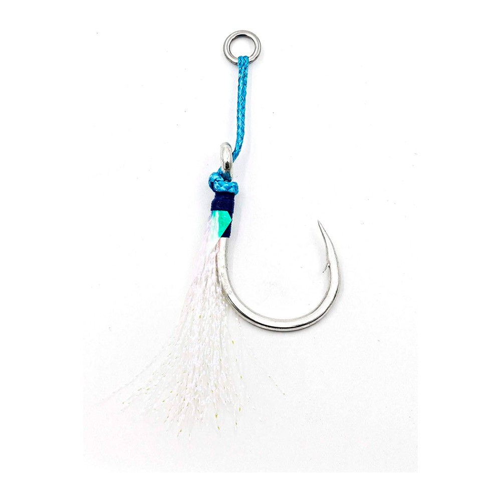 Mustad Slow Pitch Jigging Assist Hooks (2 Pezzi) - Multicolore, Misura 2/0, Terminale Per Pesca In Mare