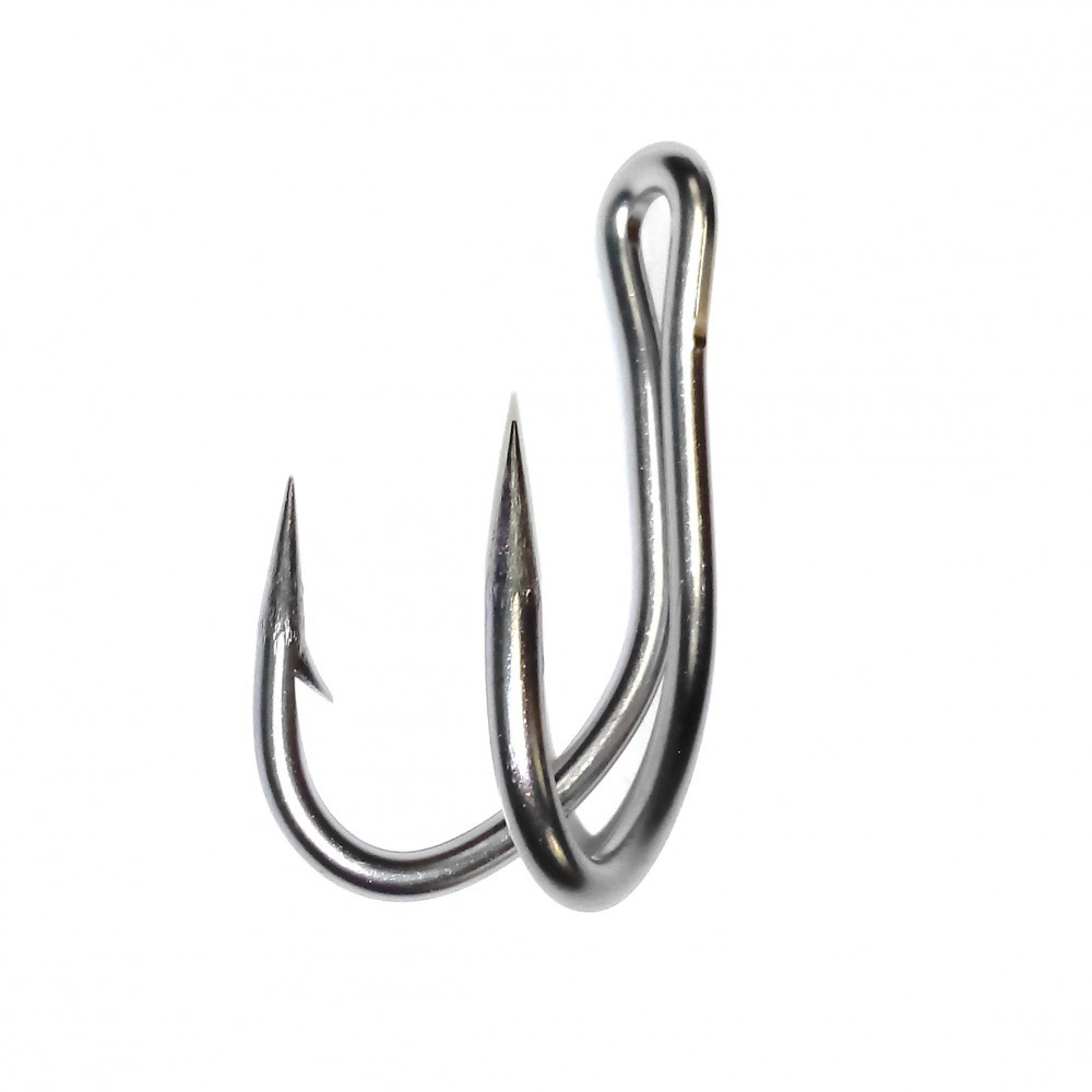 Anzuelo Sea Monsters Doble Inox 1/0 100pcs