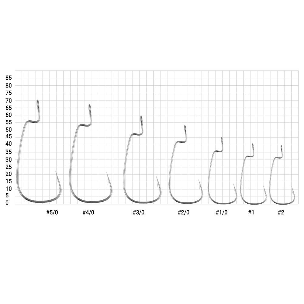 Anzuelo Sea Monsters Offset Shank 2/0 5uds