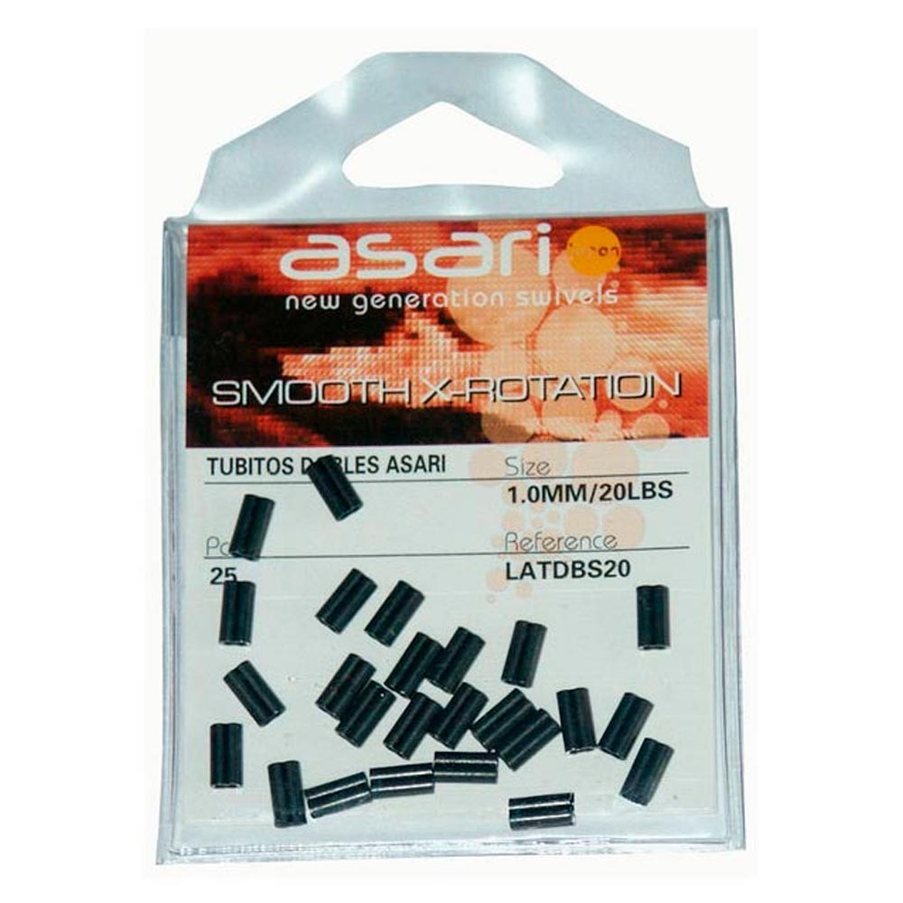 B/25 TUBOS DOBLES ASARI NEGRO 120 Lbs