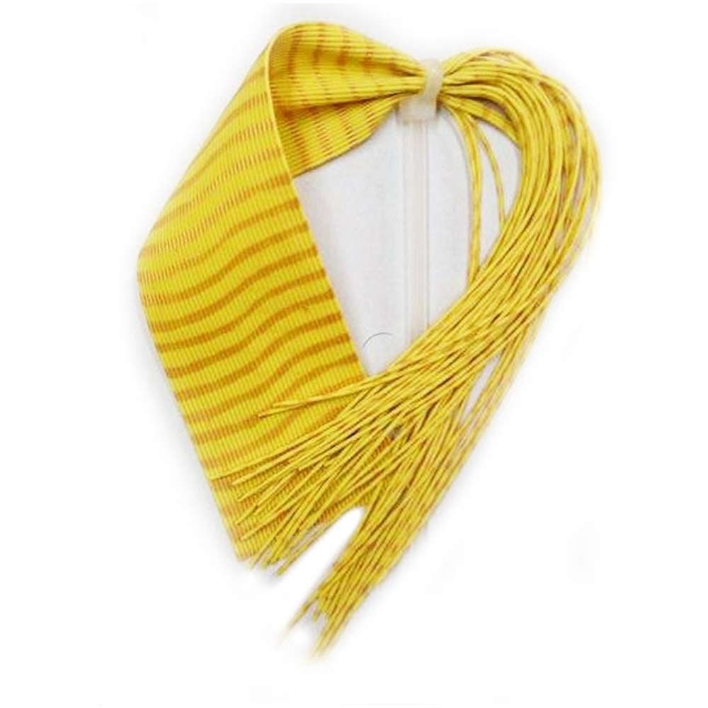 BARRED ROUND RUBBER 303 YELLOW/GOLD