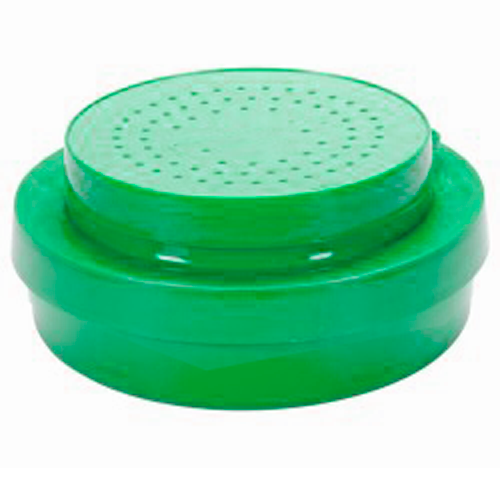 CAJA REDONDA PORTACEBOS CON TAPA 0.5 LITROS