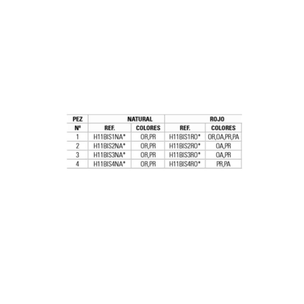 CUCHARILLA EVIA 11BIS - 1PR PEZ ROJO