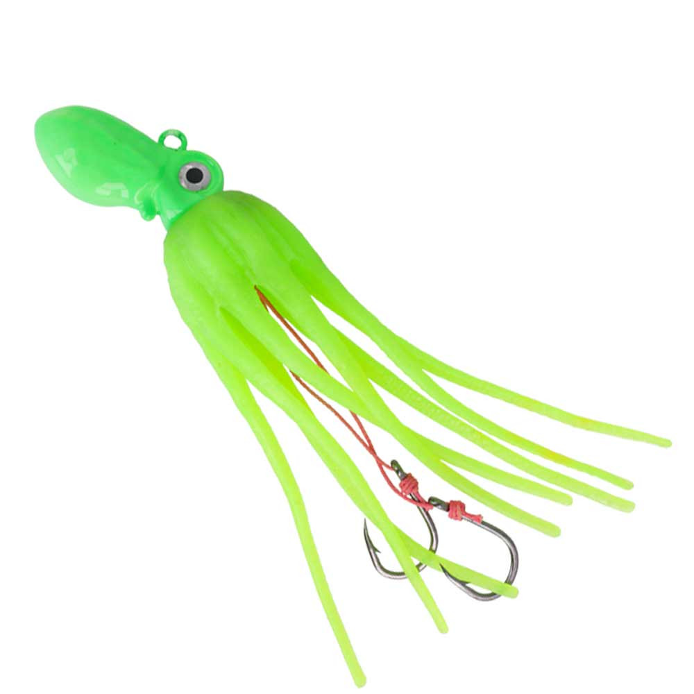 6 Cucchiaini Da Pesca Jig In Piombo 5/8 Oz Colore Chartreuse Snodmar Lures