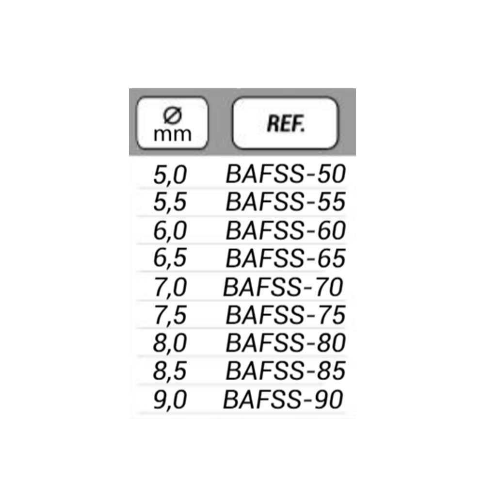 FERRULE BAETIS 5,5  MM BRASS CROMO PLATA