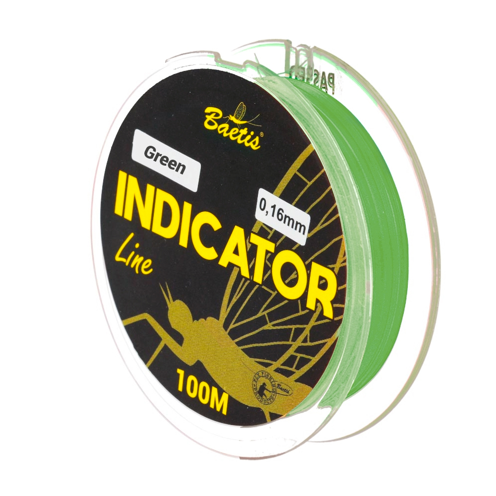 INDICATOR LINE BAETIS FL. GREEN 0,14 100M