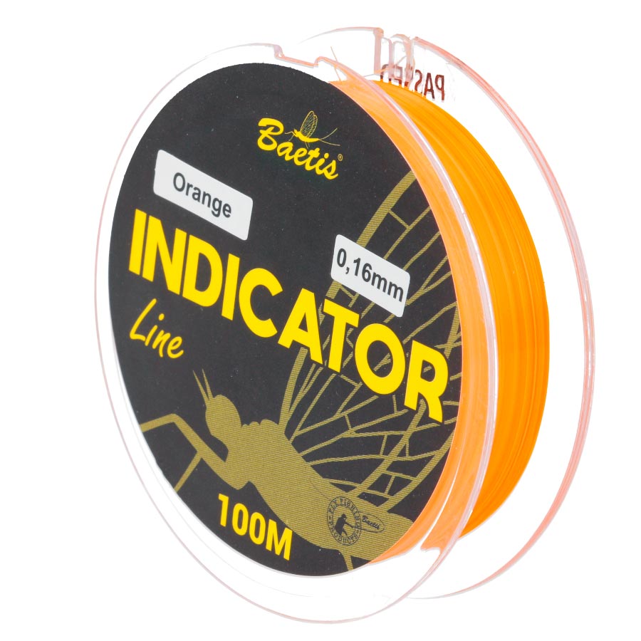 INDICATOR LINE BAETIS FL. ORANGE 0,14 100m