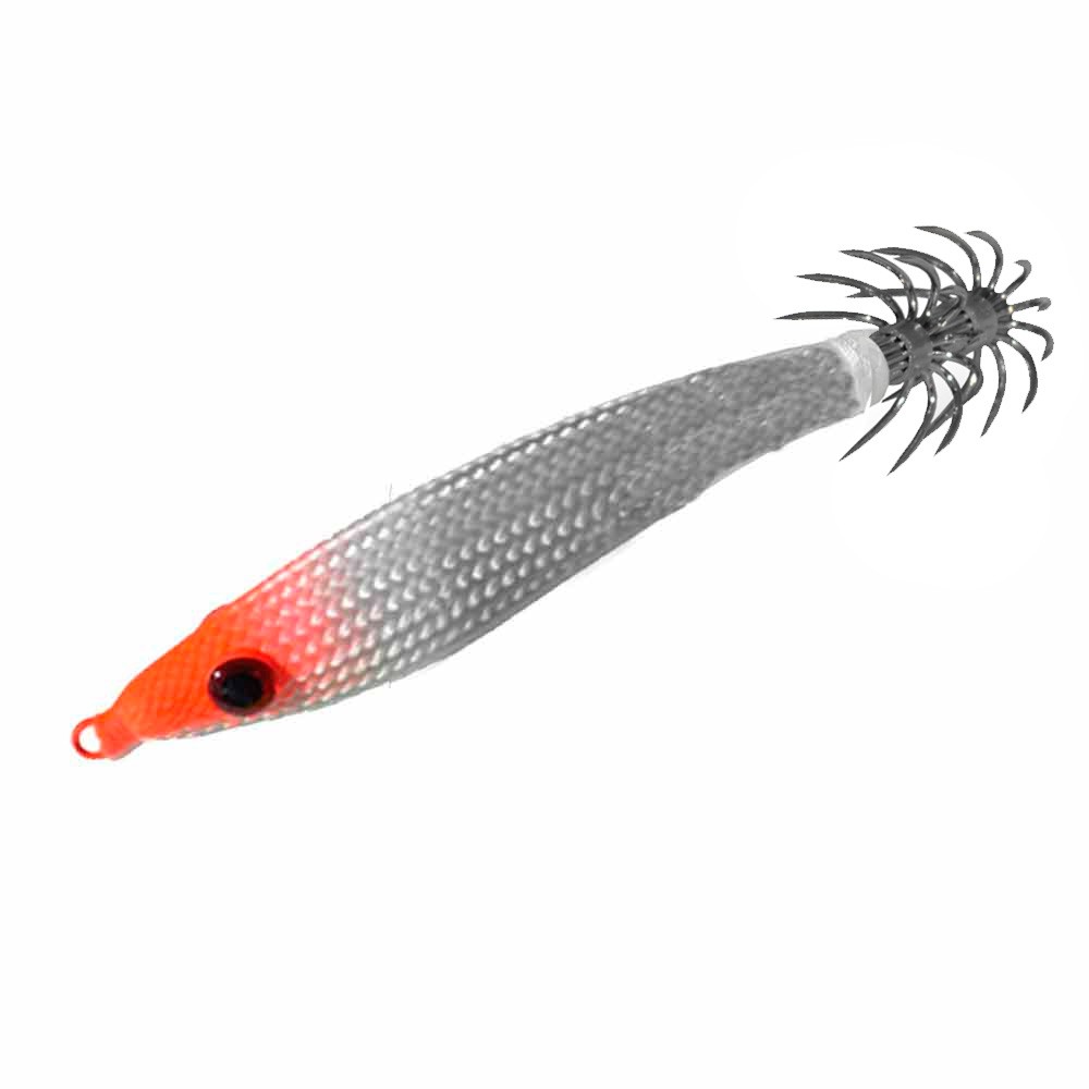 Lead squid jig Gavun 100mm 100 g - 2h orange head