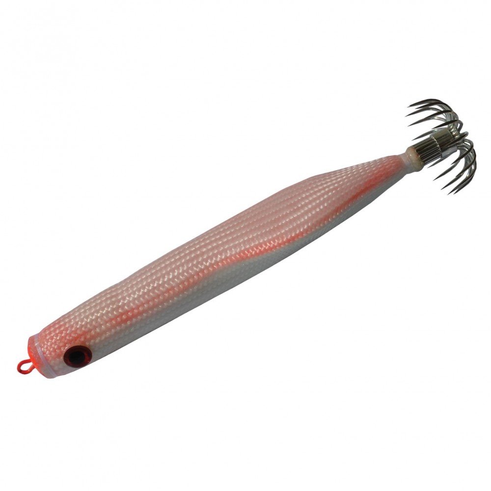 Lead squid jig Lignjic 27 g white red