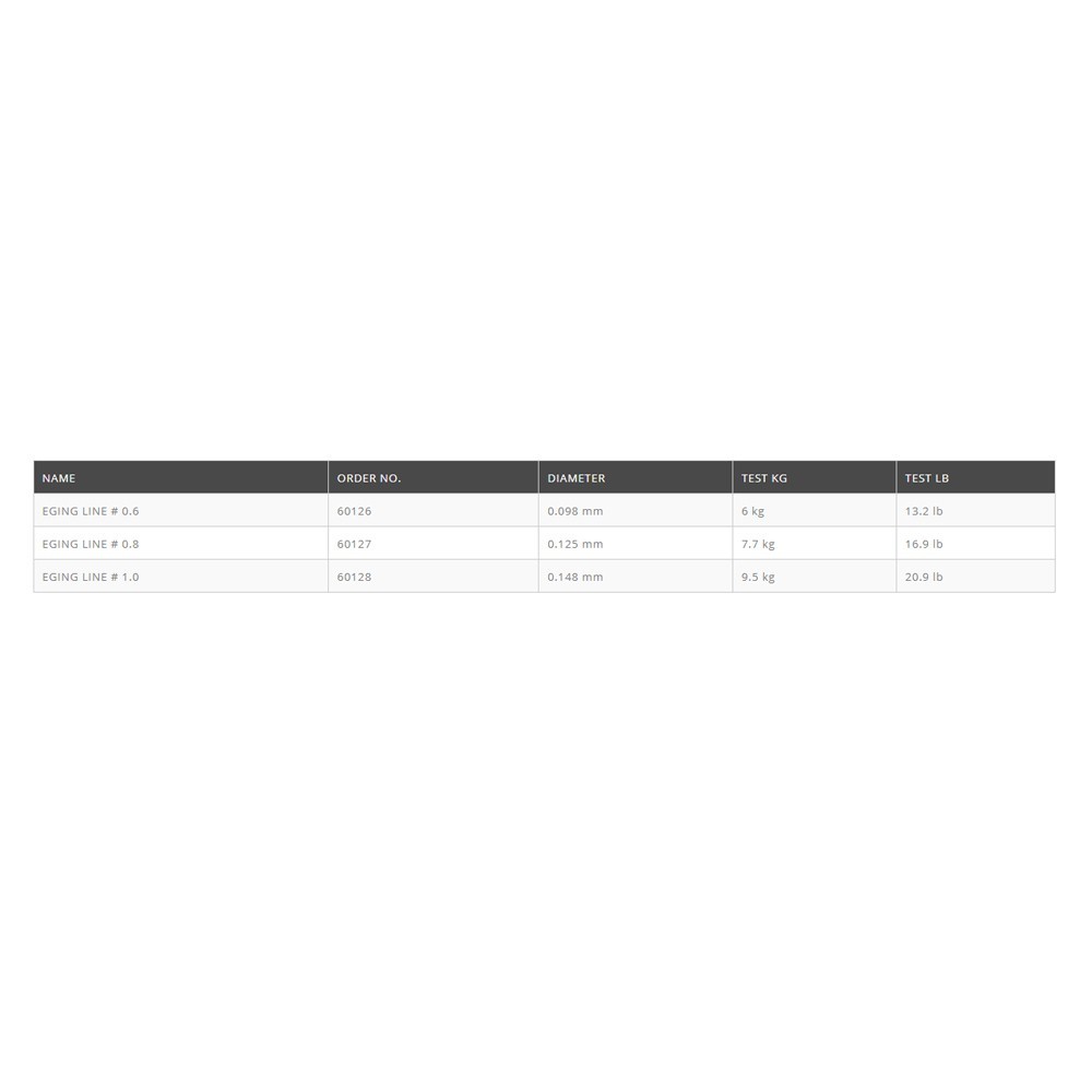 Comprar Línea DTD Eging X8 #0.6 Línea DTD Eging X8 #0.6