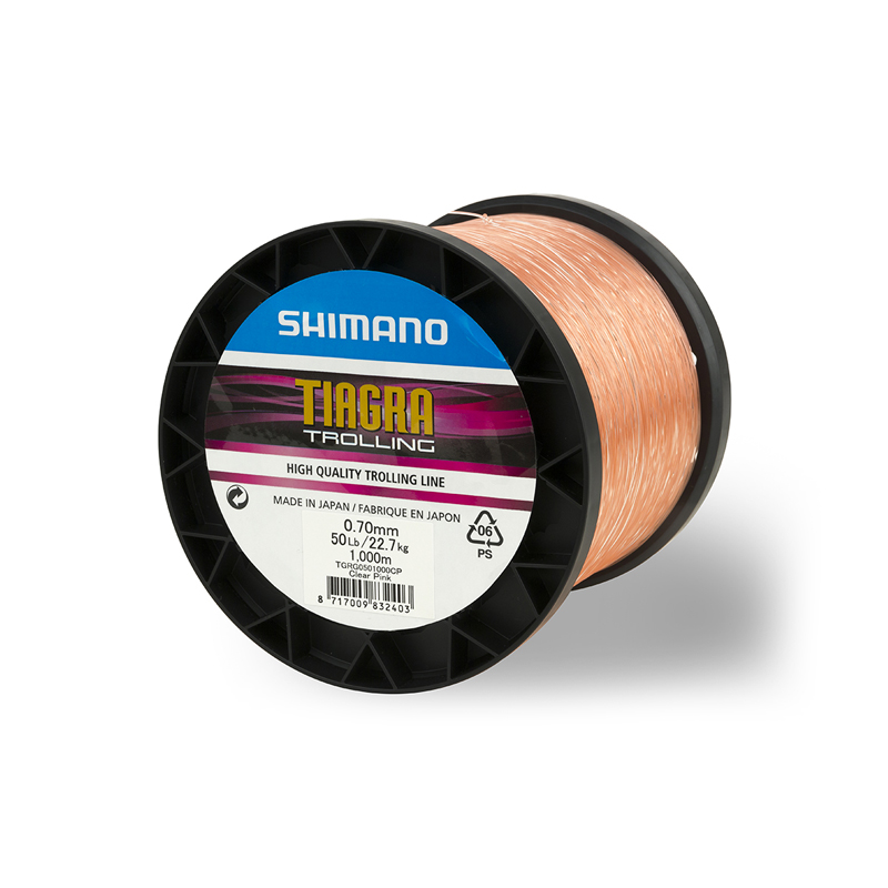 Línea Shimano Tiagra Trolling 80lb 1000m 0.9mm clear pink