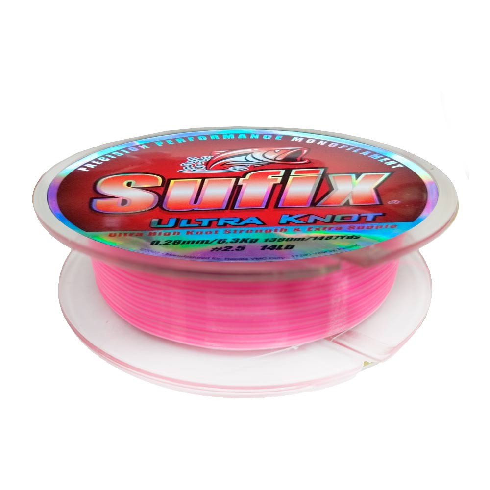 Comprar Nylon Sufix Ultra Knot 150m pink/white 16 Nylon Sufix Ultra Knot 150m pink/white 16