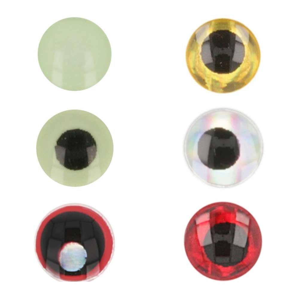 OJOS 3D BAETIS 4,5 mm YELLOW 20pc