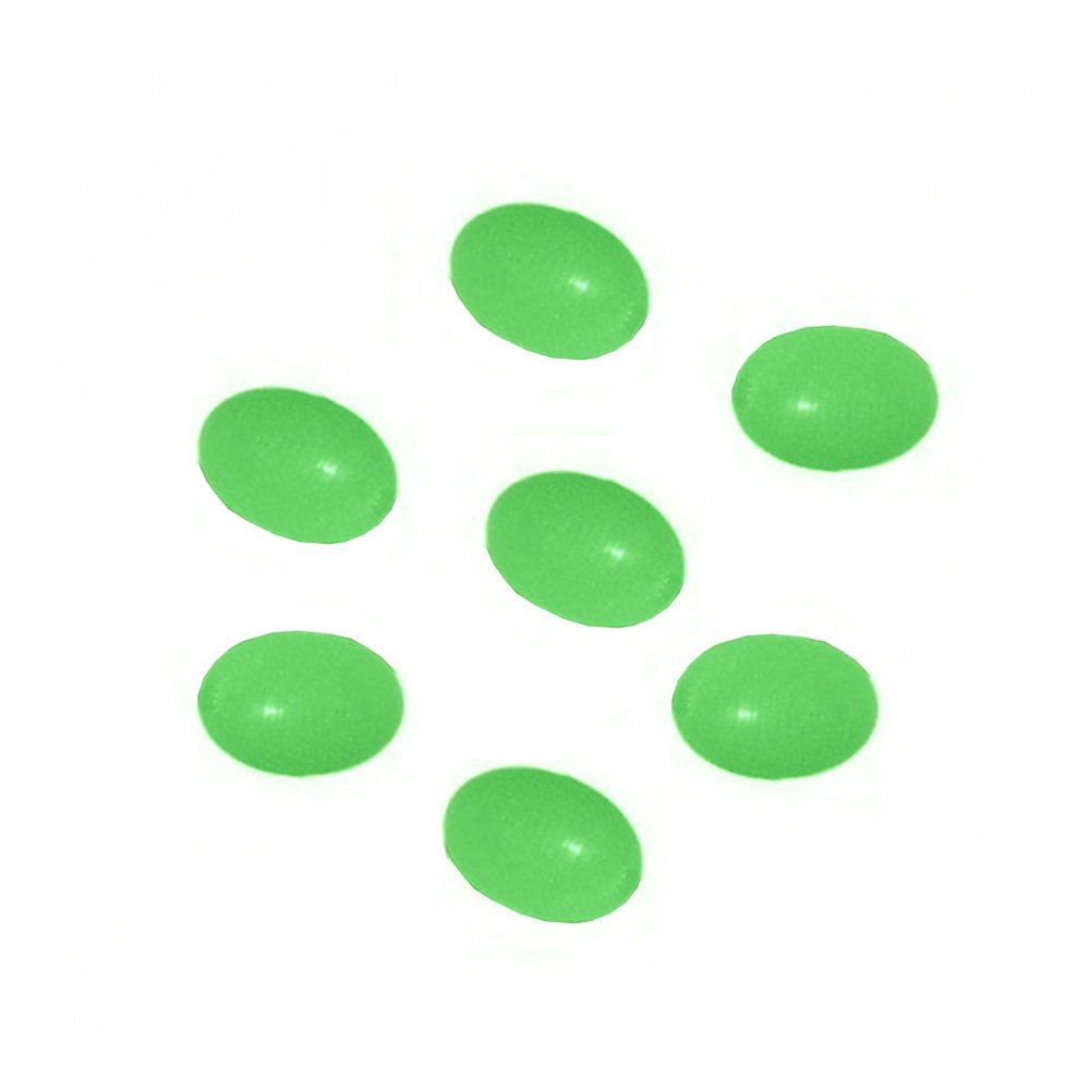 Perla oval Sea Monsters 4x5 blanda fosfo verde 20 units