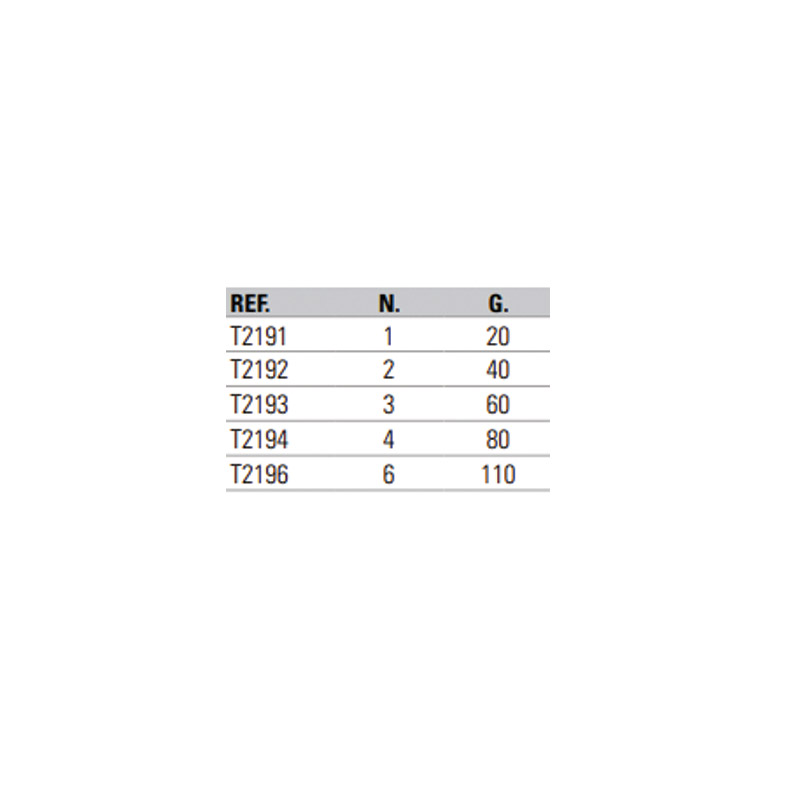 Plomo Evia Mod. 219  lagrima 120g