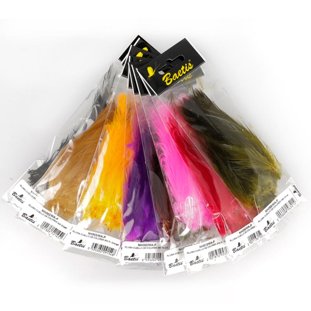 PLUMA CUELLO DE COLORES 006 Yellow