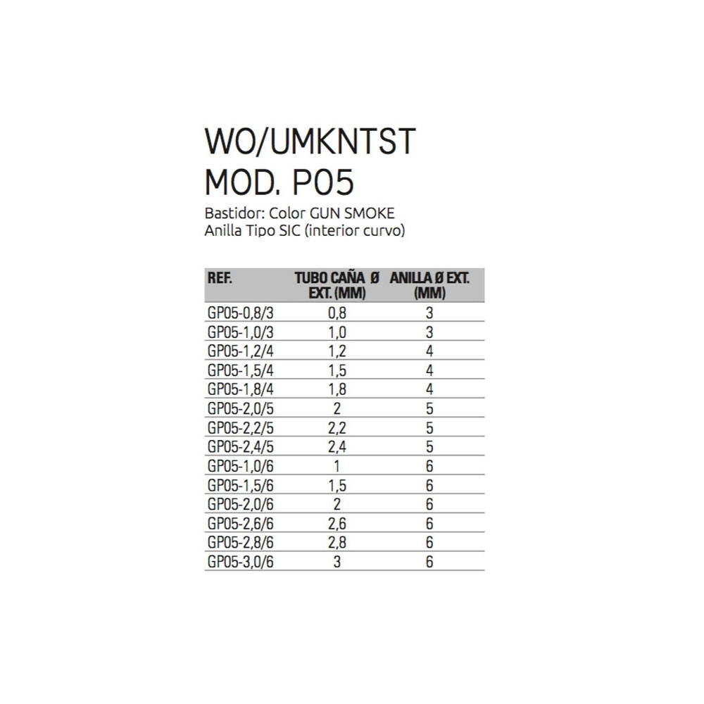 PUNTERO WO/UMKTST -TUBO 3MM/DIAM.6MM