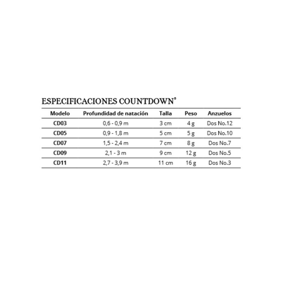 Comprar Señuelo Rapala Countdown CD07 7cm AMN Señuelo Rapala Countdown CD07 7cm AMN