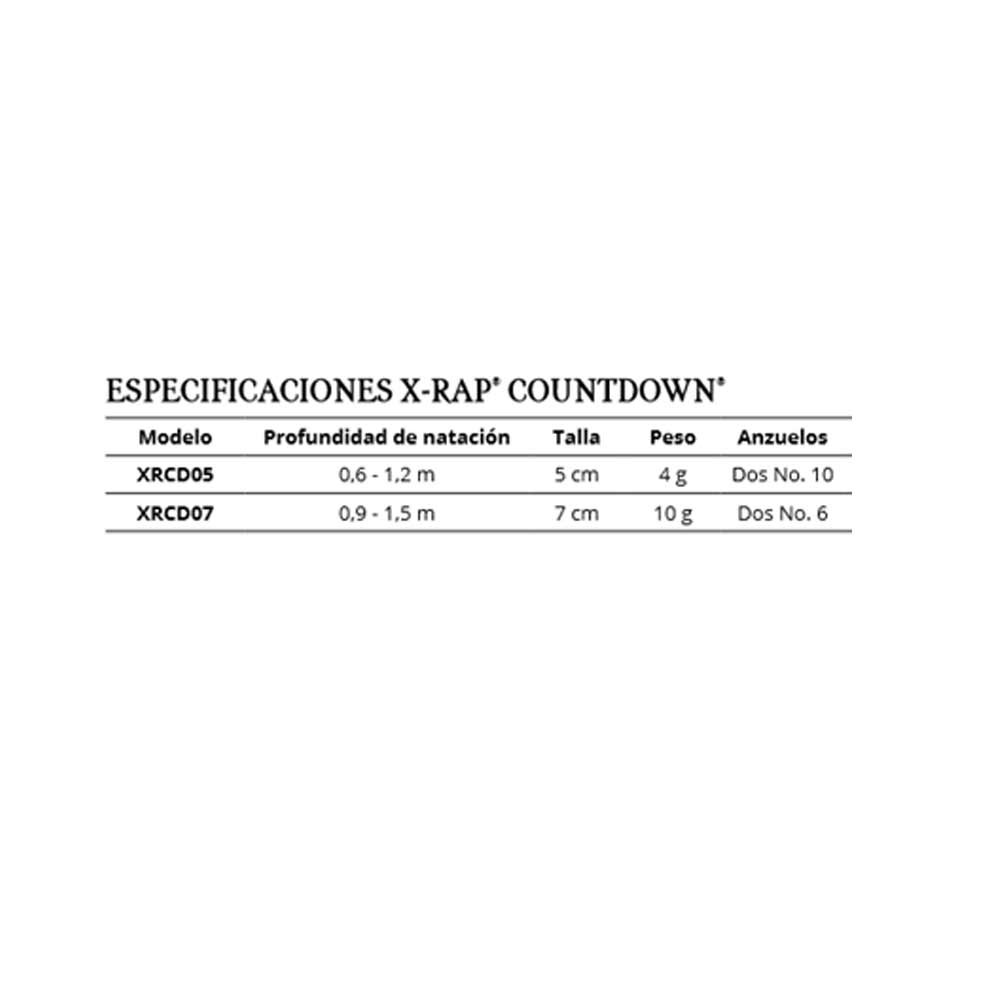 Señuelo Rapala X-Rap Countdown 5cm MD