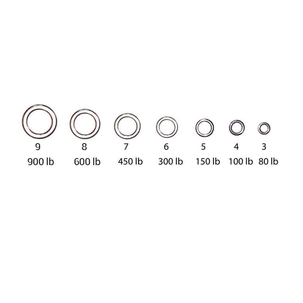 ROUND SOLID RINGS SEA MONSTERS No 5 150 lb