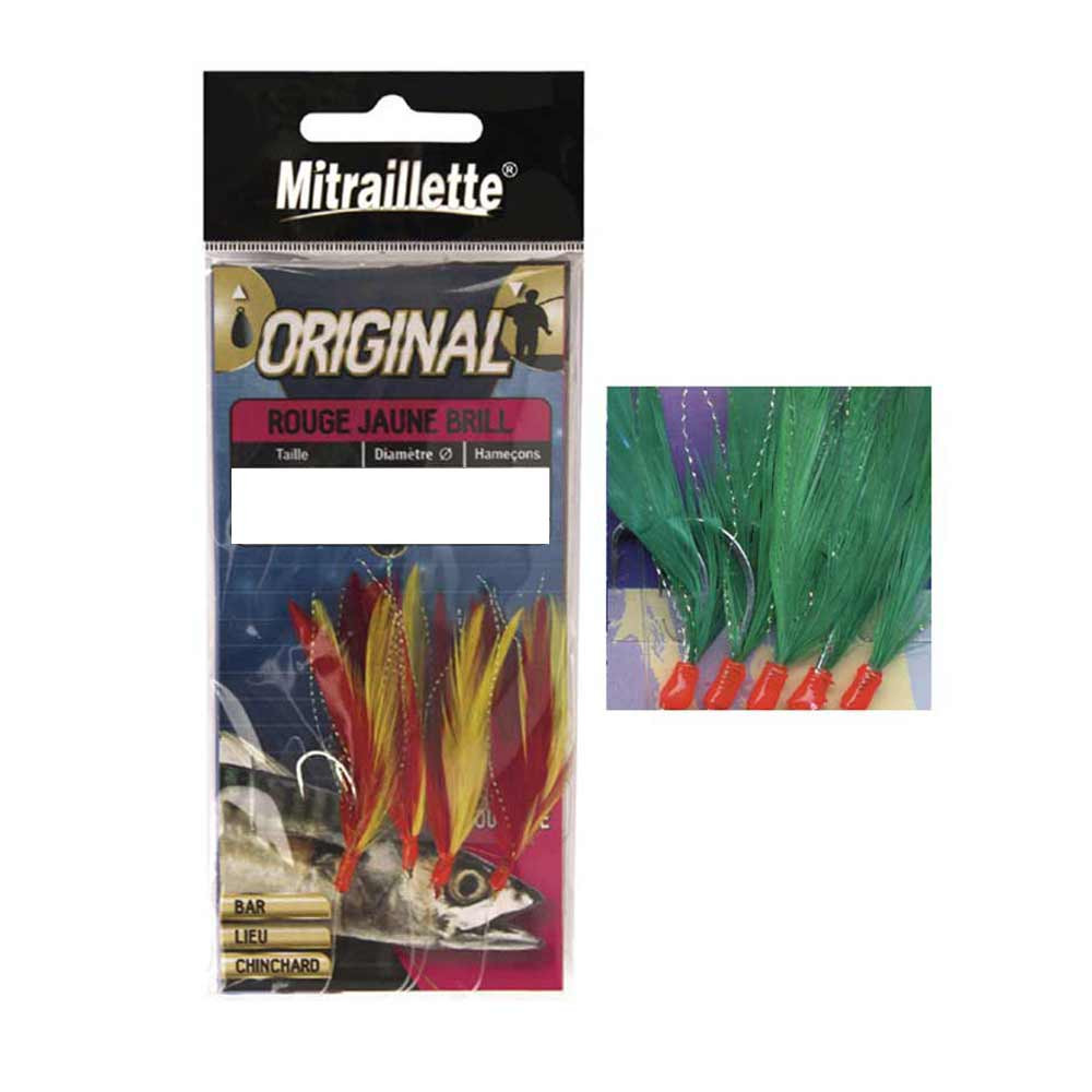 Mitraillette TSURI Sabiki Phosphorescente - Leurre Pêche 5 Hameçons Pour Maquereaux, Bars