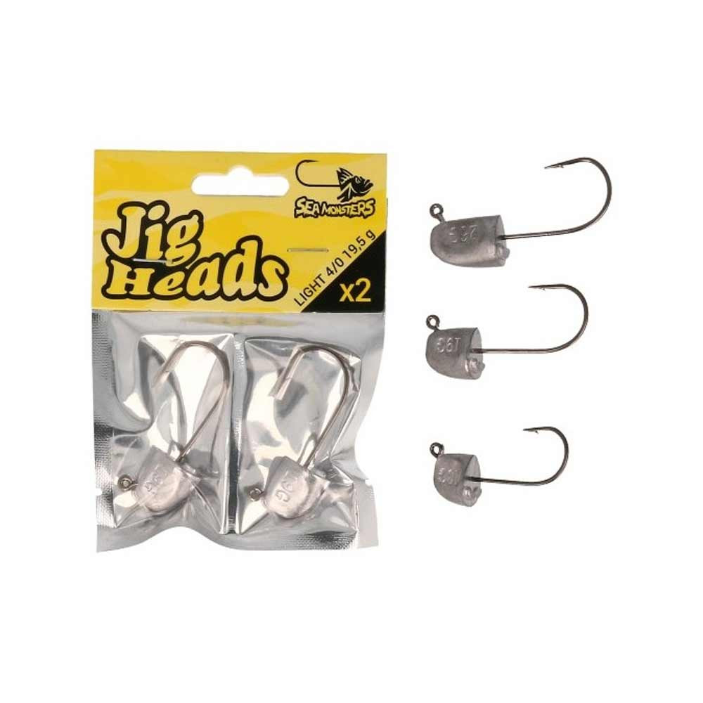 SEA MONSTERS JIG HEAD LIGHT 5/0 26g 2pcs