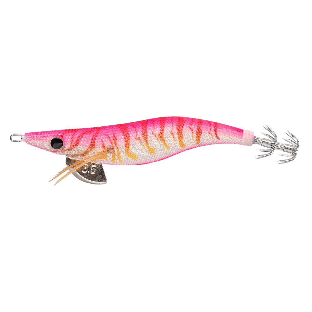 Señuelo Cinnetic Crafty Tiger Glow 3.5 color 3 pink shrimp