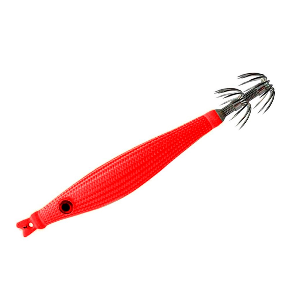 Señuelo DTD Lead Squid Jig Glavoc 2H 100 gr 100 mm red