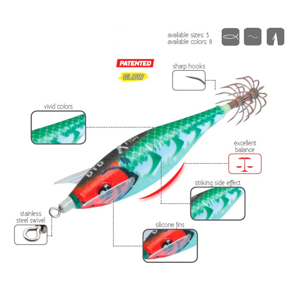 Comprar Señuelo DTD X Fish Bukva 1.5 red head Señuelo DTD X Fish Bukva 1.5 red head