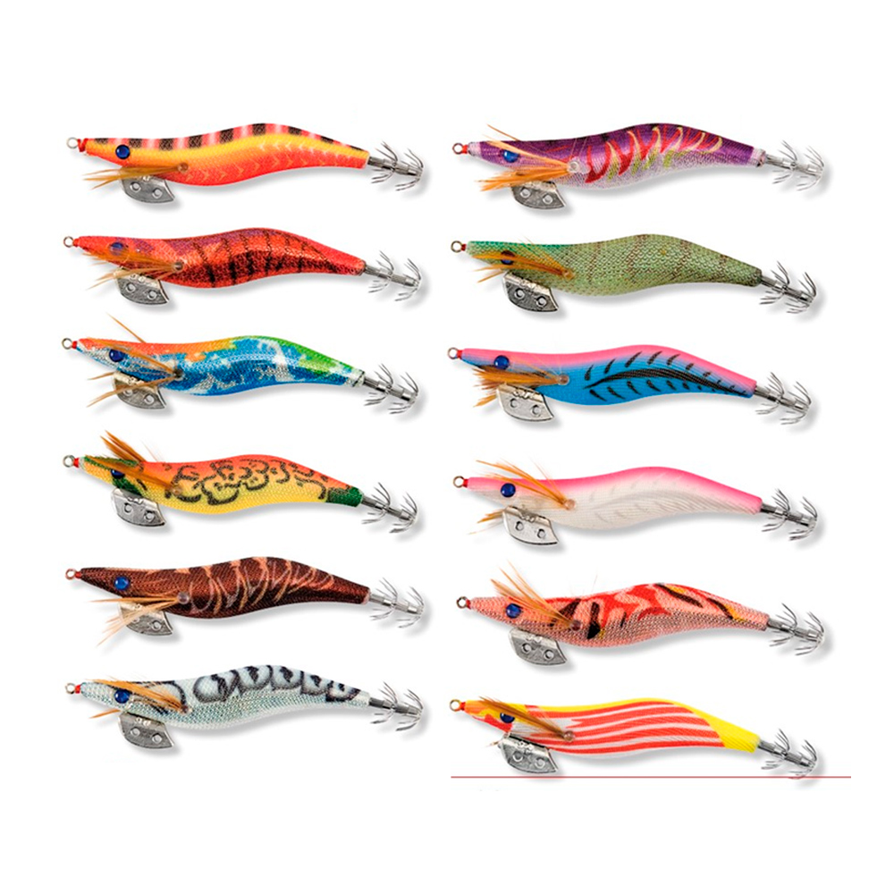 Señuelo LineaEffe FF Opal Edition squid jigs 3,0 striped red