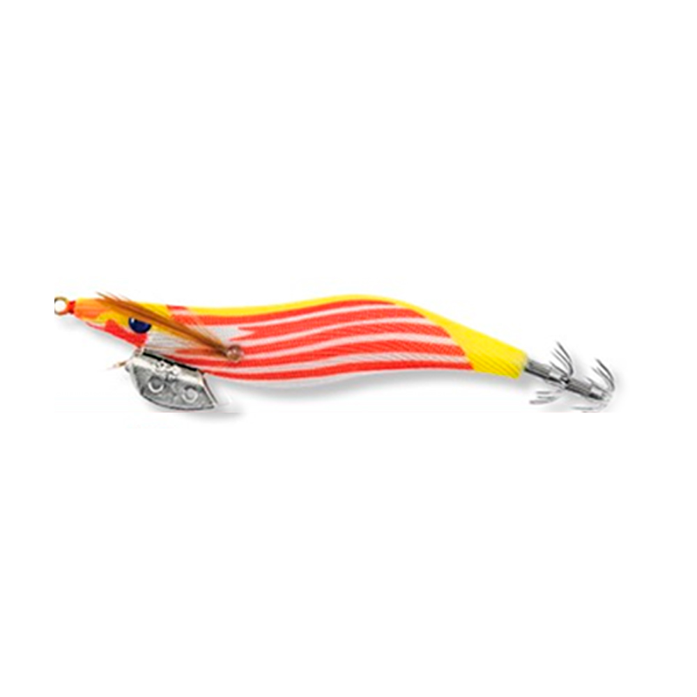Señuelo LineaEffe FF Opal Edition squid jigs 3,0 striped red