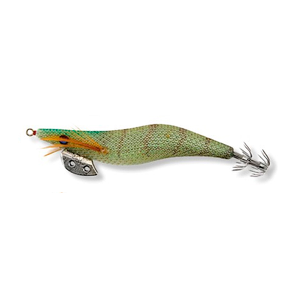 Señuelo LineaEffe FF Opal Edition squid jigs 3,5 green wood
