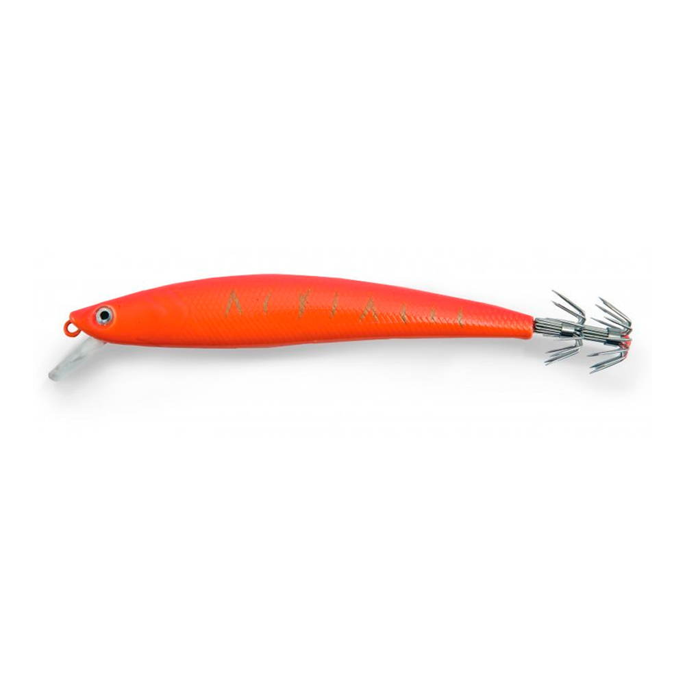 Señuelo LineaEffe Squid Troll Revolution 11cm red tiger