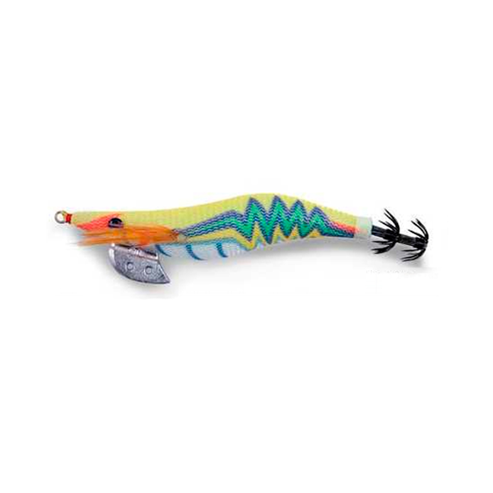 Señuelo LineaEffe Thunder squid jig fluor yellow s 3,5