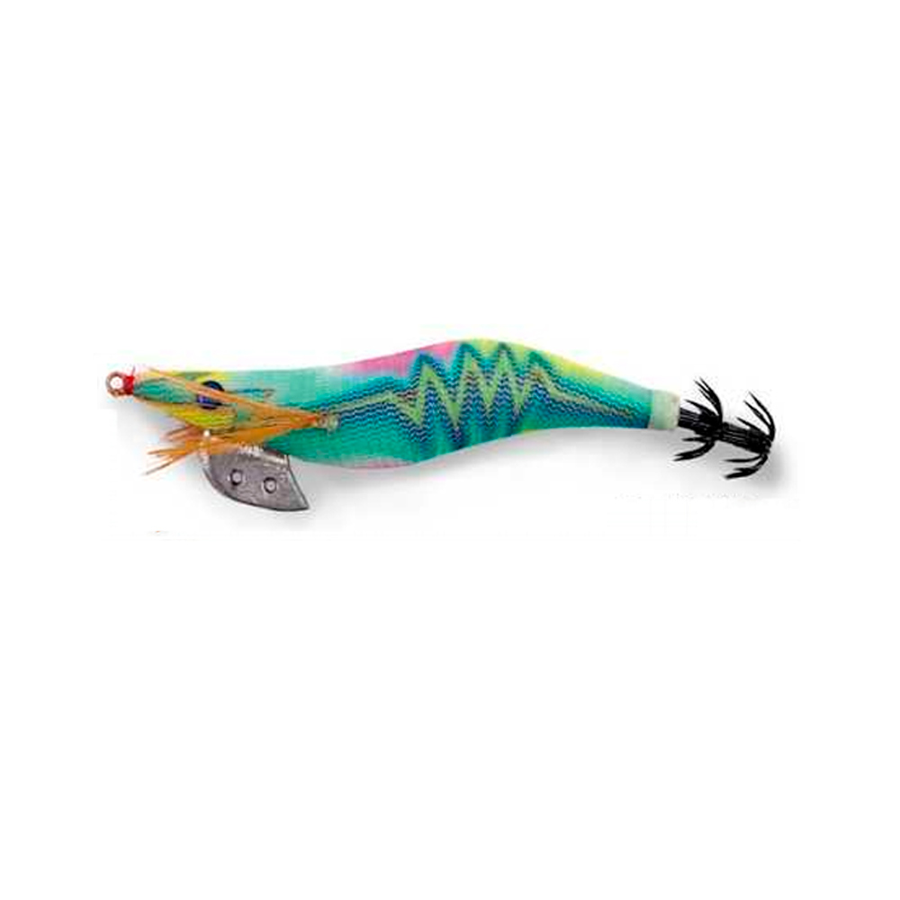Señuelo LineaEffe Thunder squid jig green pink yell s 3,0