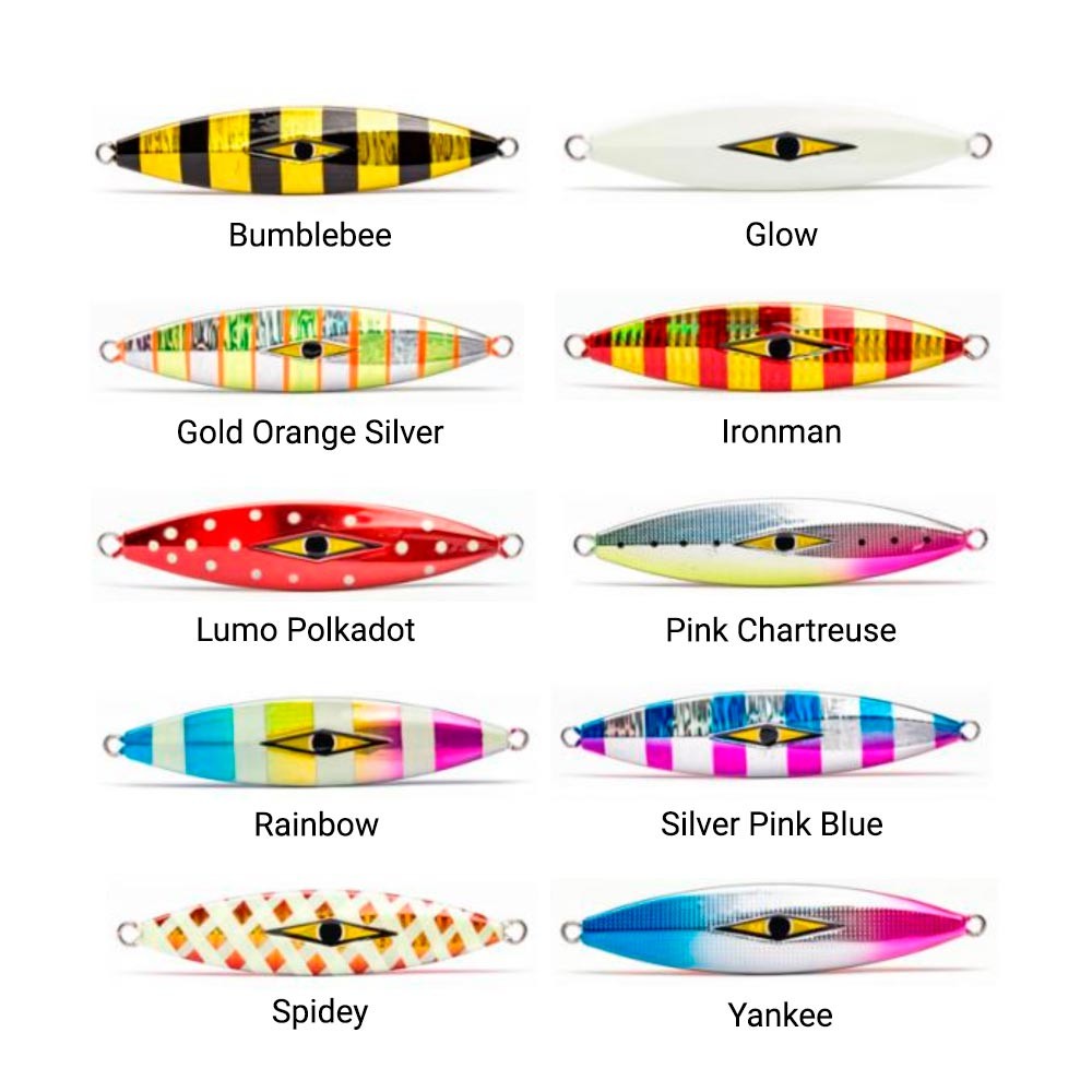 Comprar Señuelo Mustad Staggerbod 150gr Rainbow Señuelo Mustad Staggerbod 150gr Rainbow
