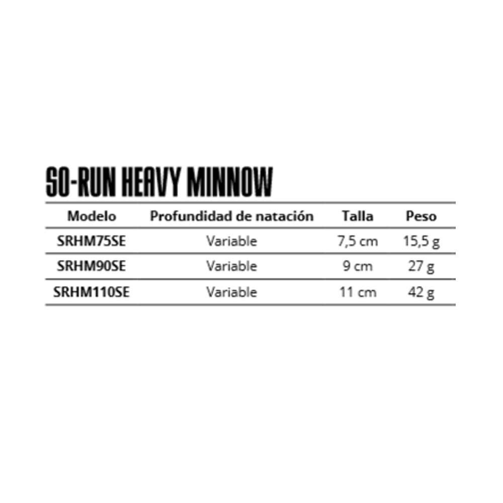 Comprar Señuelo Storm So-Run Heavy Minnow 75SE ANC Señuelo Storm So-Run Heavy Minnow 75SE ANC