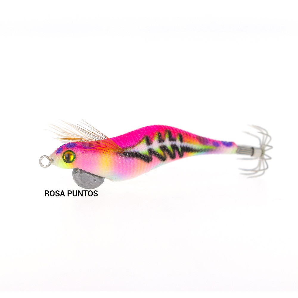 Señuelo tallado Sea Monsters Egi-as Bones 1.0 rosa puntos