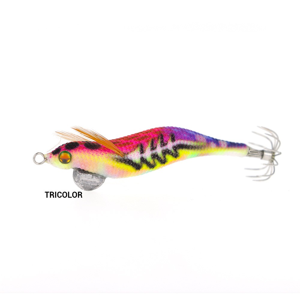 Señuelo tallado Sea Monsters Egi-as Bones 1.0 tricolor