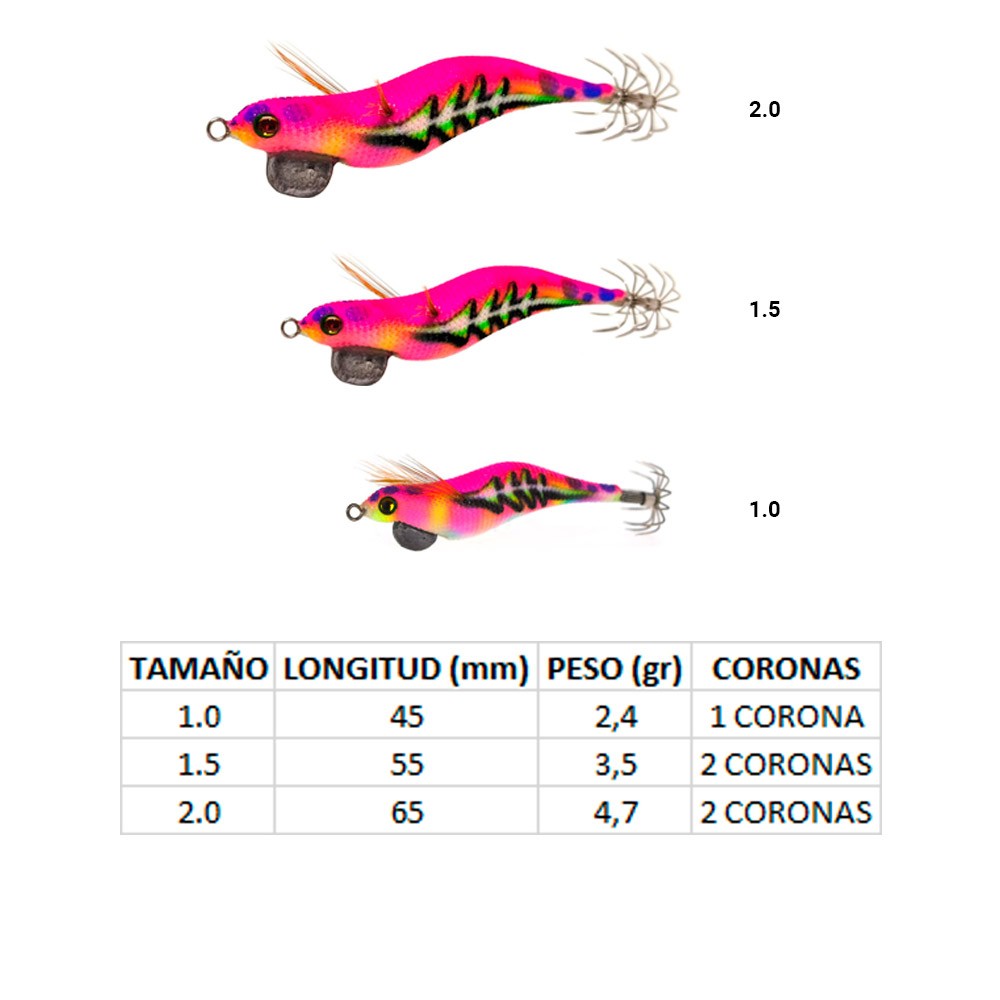 Comprar Señuelo tallado Sea Monsters Egi-as Bones 2.0 rojo rayas Señuelo tallado Sea Monsters Egi-as Bones 2.0 rojo rayas