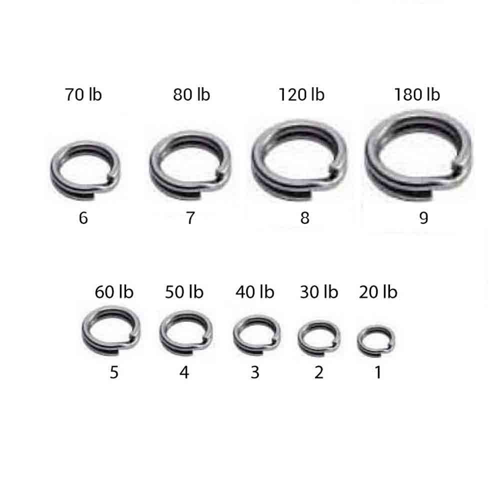 SPLIT RINGS SEA MONSTERS No 3 40 lb