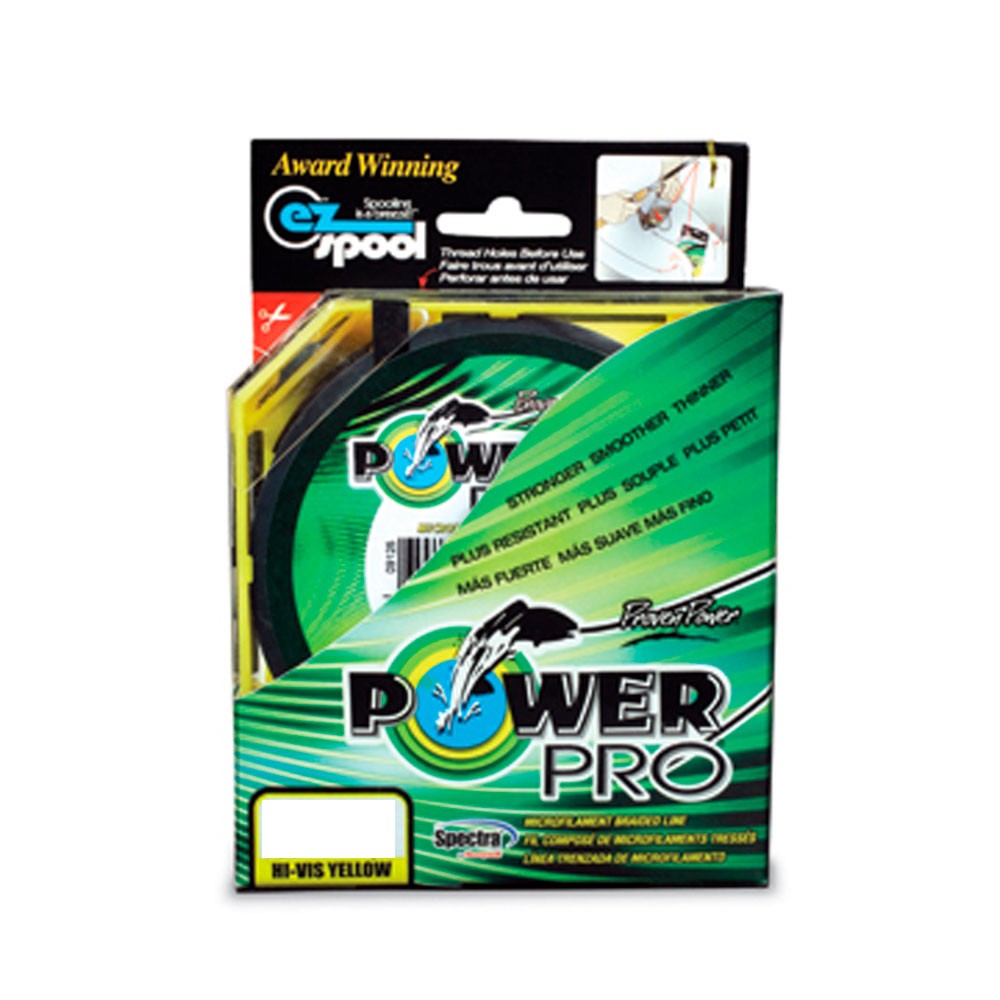 Trenzado Power Pro 135m 0,36mm 30kg 66lbs hi-vis yellow