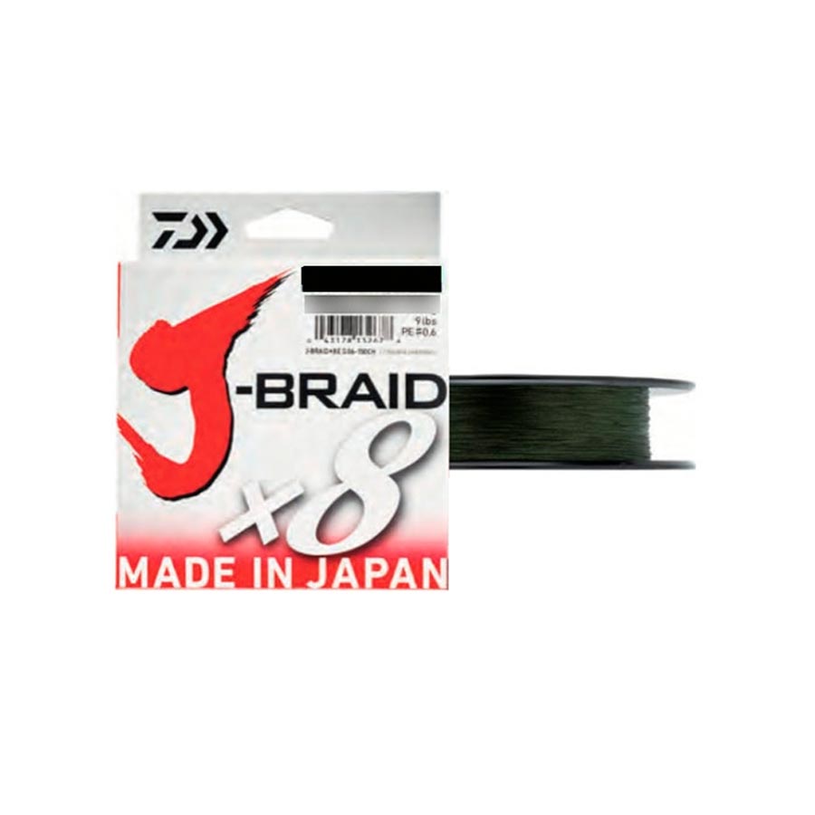 TRENZADO JBRAID 8B 500M 20/100 VERDE