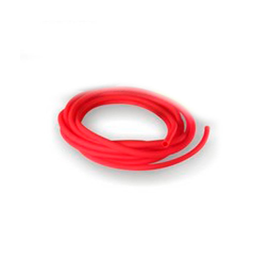 TUBO GOMA FLUORESCENTE 1mt 7mm ROJO