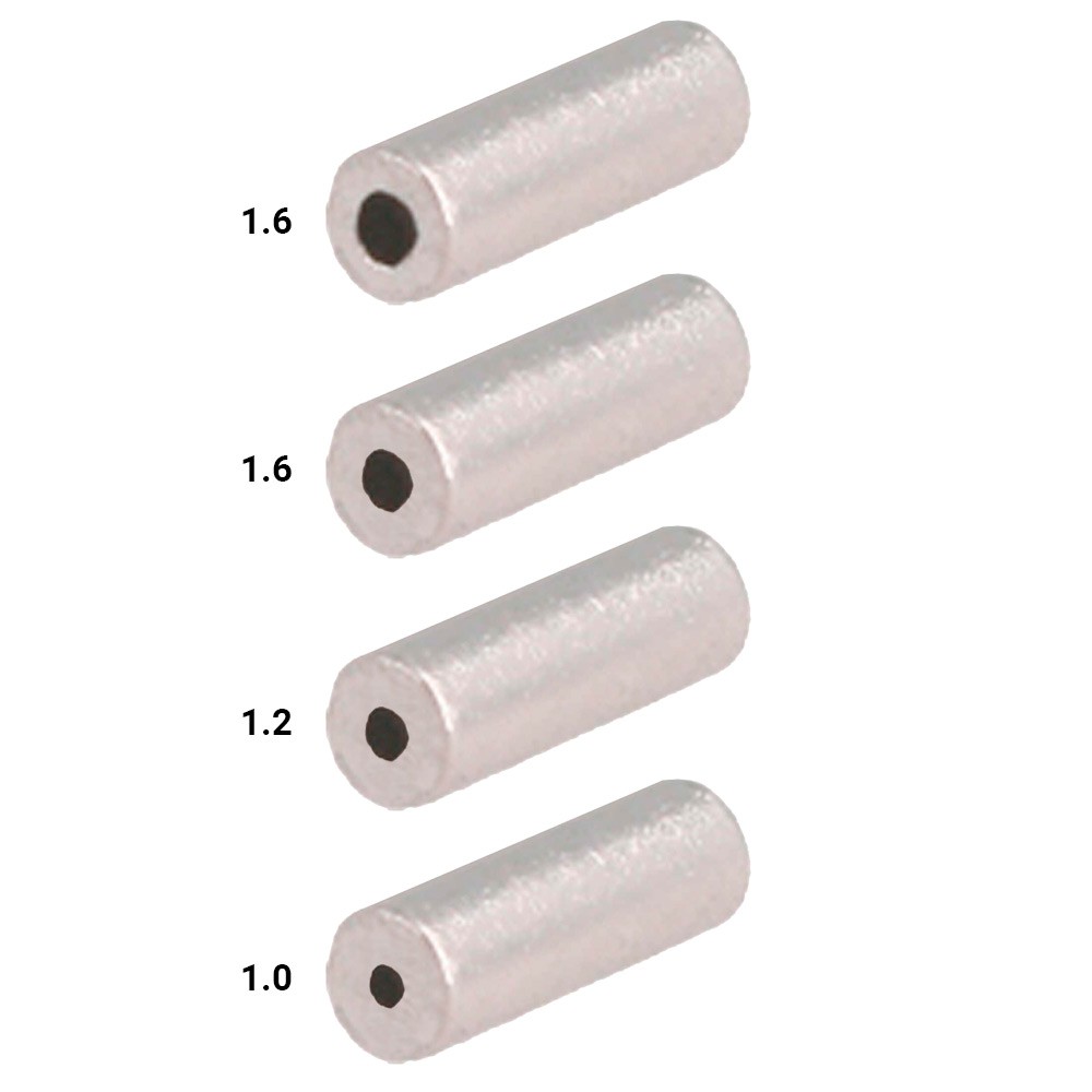 TUBO SIMPLE ALUMINIO SEA MONSTERS 1.2 x 8 (25un)