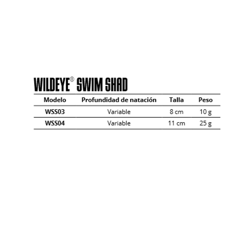 WILDEYE SWIM BAITS SHAD 11CM SHCS