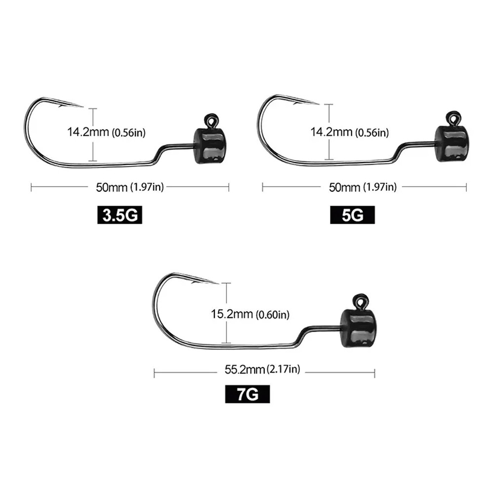 Jig Head Black Jig024 7 gr 5 pcs