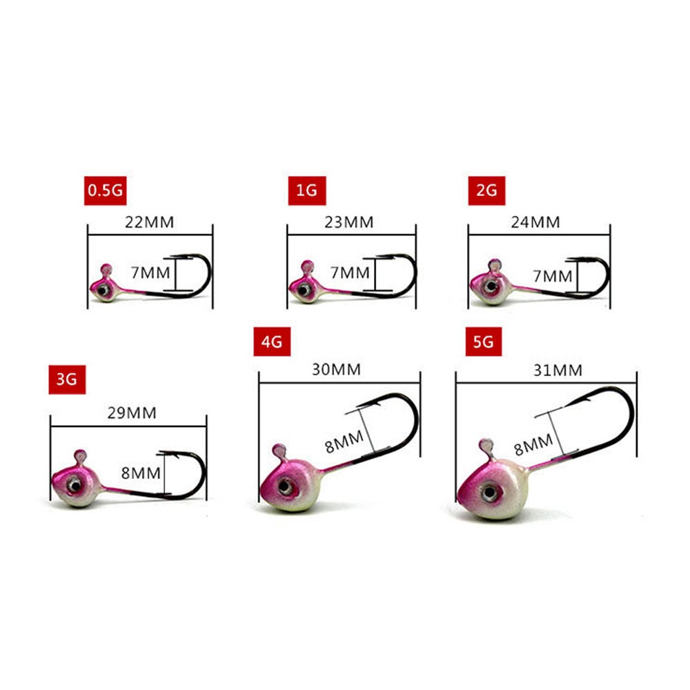 Jig Head Pink H031 2 gr 5 pcs