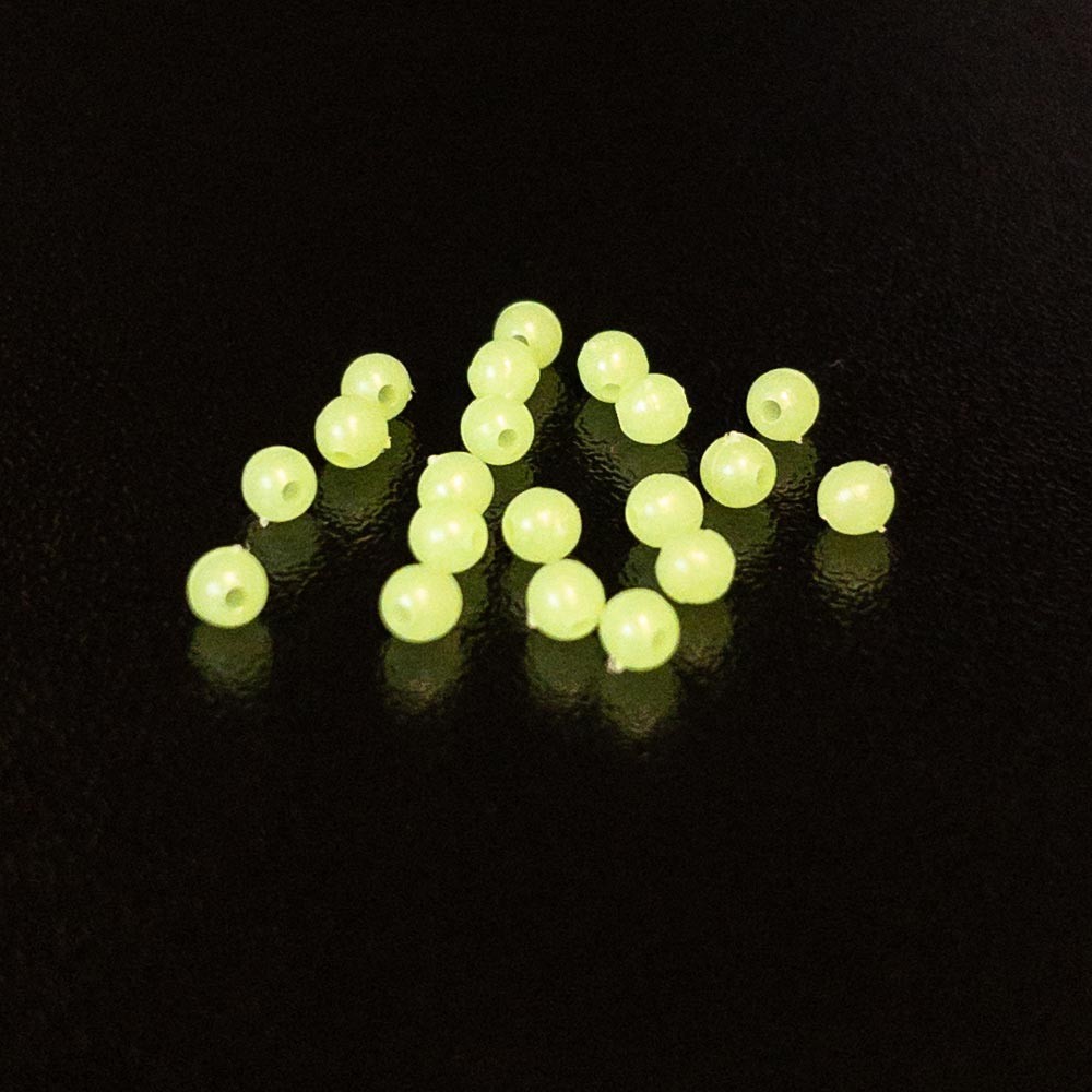 Perla redonda dura 3 mm Sea Monsters green 20 pcs